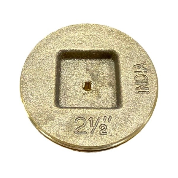 2 1/2" Brass Countersunk Cleanout Plug - Tapped 2425304