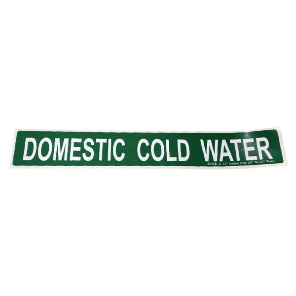 Domestic Cold Water Self-Adhesive Label - Large 2425506