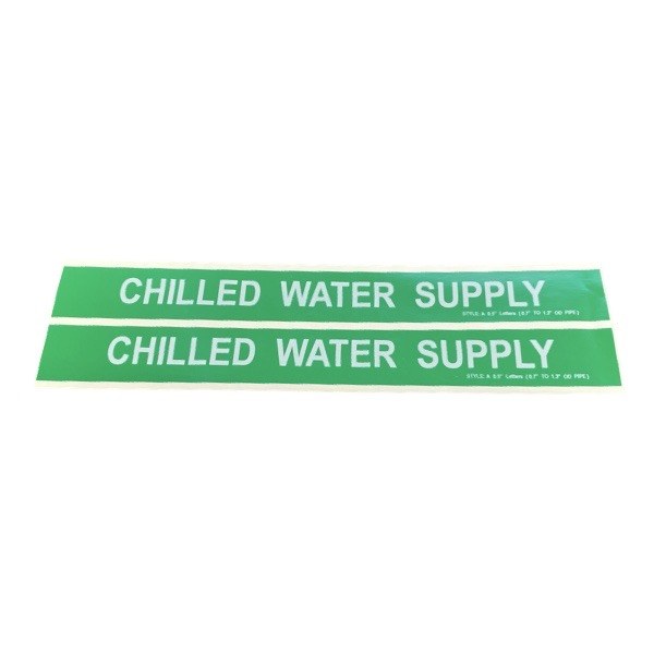 Chilled Water Supply Self-Adhesive Label - Small 2425520