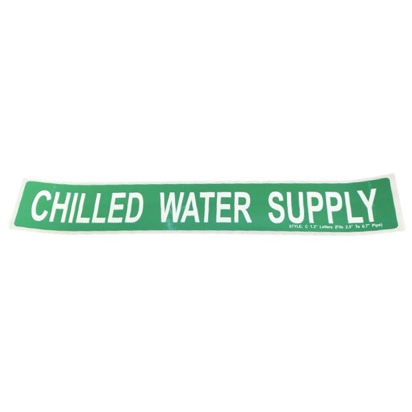 Chilled Water Supply Self-Adhesive Label - Large 2425524