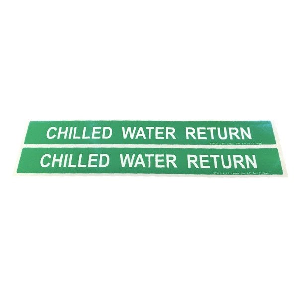 Chilled Water Return Self-Adhesive Label - Small 2425531