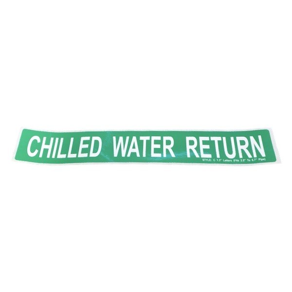 Chilled Water Return Self-Adhesive Label - Large 2425535