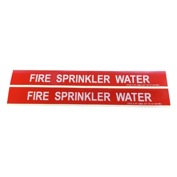 Fire Sprinkler Water Self-Adhesive Label - Small 2425581