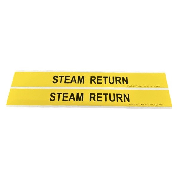 Steam Return Self-Adhesive Label - Small 2425601