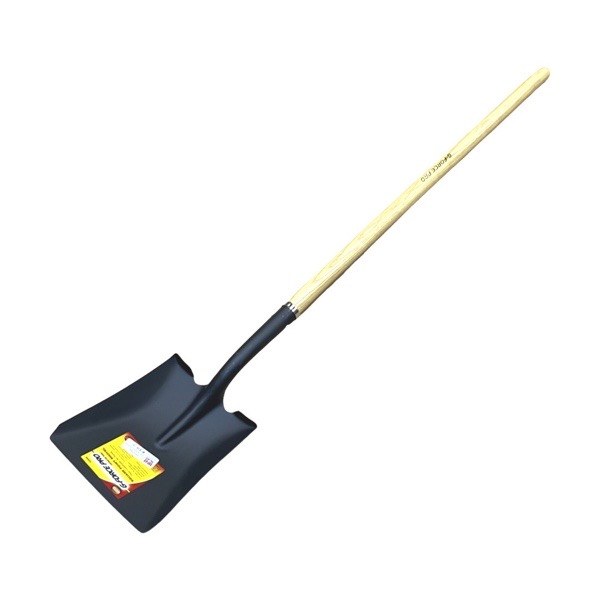 Square Blade Wood Long Handle Shovel 2433104