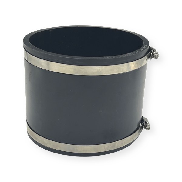 Rubber Transition Coupling 6" x 6" Cast Iron/PVC x Cast Iron/PVC 2533022