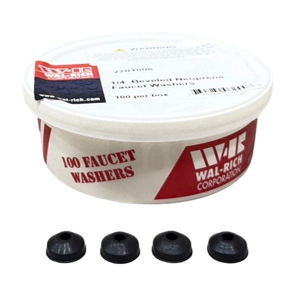 #1/4 Beveled Neoprene Washers 2701006