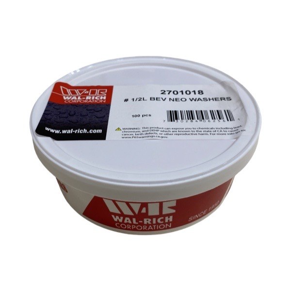 # 1/2L Beveled Neoprene Washers 2701018