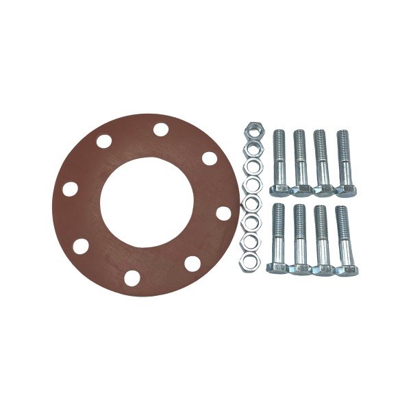 4" Full-Face Gasket Kit with Bolts & Nuts - Rubber 2739410