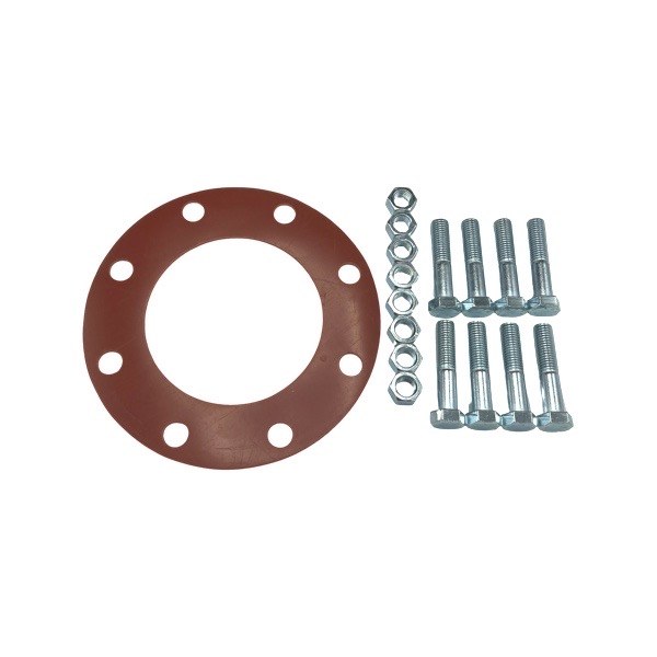 6" Full-Face Gasket Kit with Bolts & Nuts - Rubber 2739414
