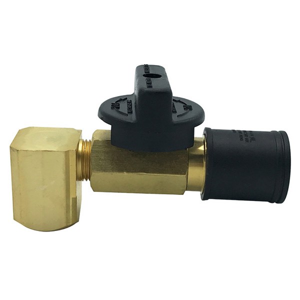 Angle Quick-Connect Shut Off Valve 3/8" Female Quick-Connect x 1/2" FIP 2861004