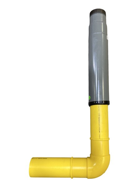 4" IPS Anodeless Riser- Poly Plain-end (90 Degree) SDR 11.5 2886080