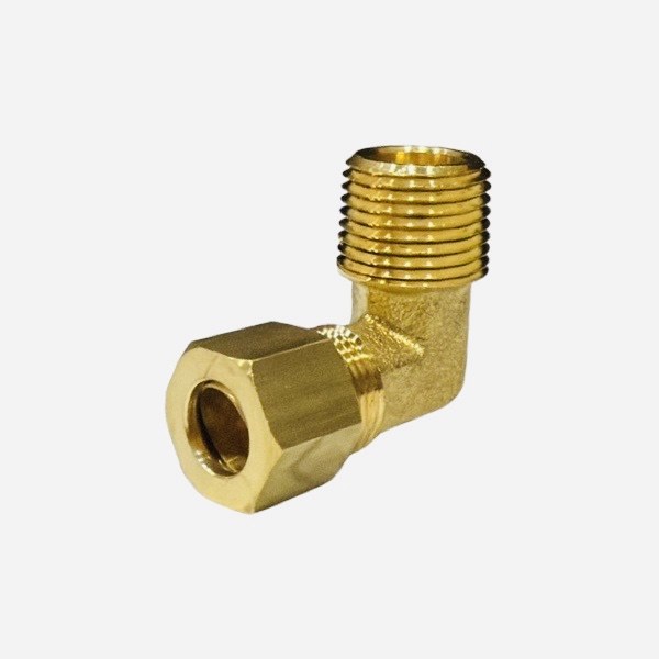 3/8" x 3/8" #69 Compression x MIP Elbow (Lead-Free) 4020018