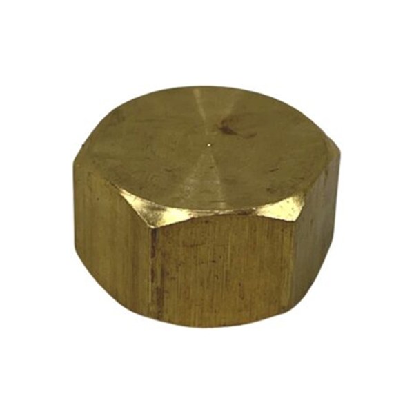 3/8" #61 Brass Compression Cap (Lead-Free) 4022000