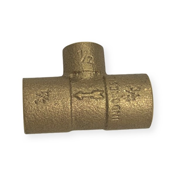 3/4" C x 1/2" C Scoop Tee - Bronze 4107020
