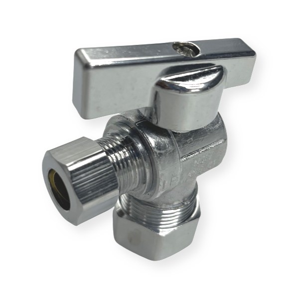 3/8" OD x 5/8" OD Quarter-Turn Compression Stop (Lead-Free) 4220007