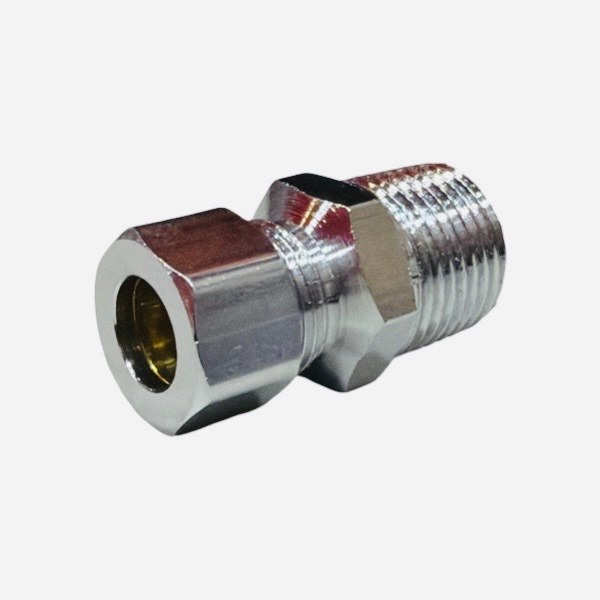 3/8" Chrome Plated Male Flex Adapter (Lead-Free) 4225010