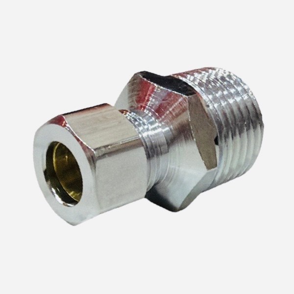 1/2" Male Chrome Plated Flex Adapter (Lead-Free) 4225014