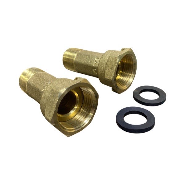 3/4" MIP x 1" FIP Water Meter Coupling (Pair) (Lead-Free) 4429004