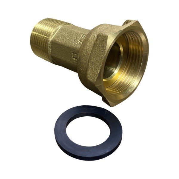 1" MIP x 1 1/4" FIP Water Meter Coupling (Each) (Lead-Free) 4429075