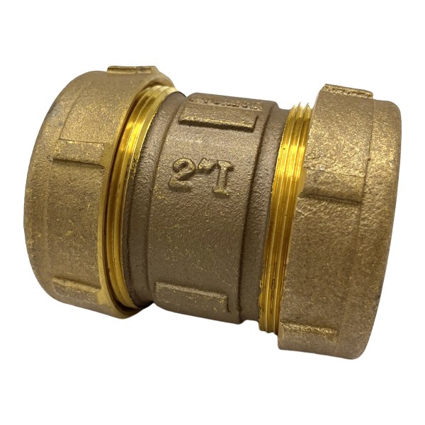 2" Short Brass Compression Coupling (Lead-Free) 4531012
