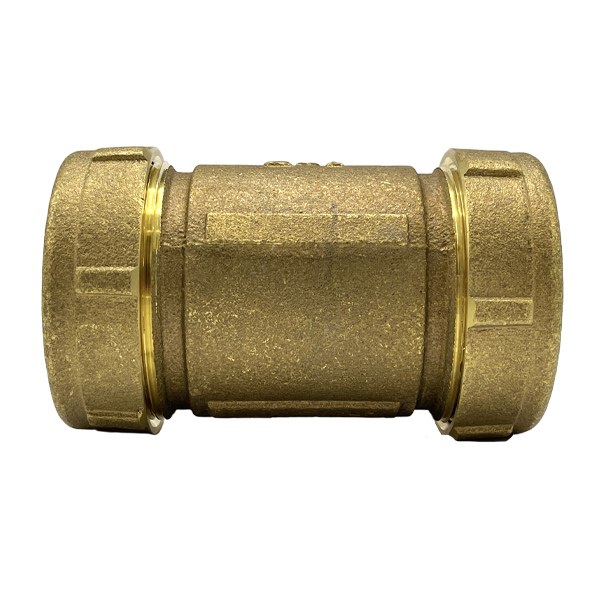 2" Long Brass Compression Coupling (Lead-Free) 4532012