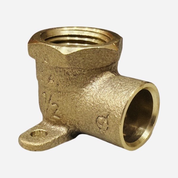 1/2" Brass Drop Ear Elbow (Lead-Free) 4623002