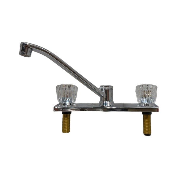 8" Two-Handle Sink Faucet with Acrylic Handles, Less Sprayer 4701002