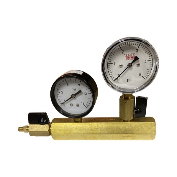 5 PSI Gas Test Kit With Double-Tapped Manifold BDGT-5