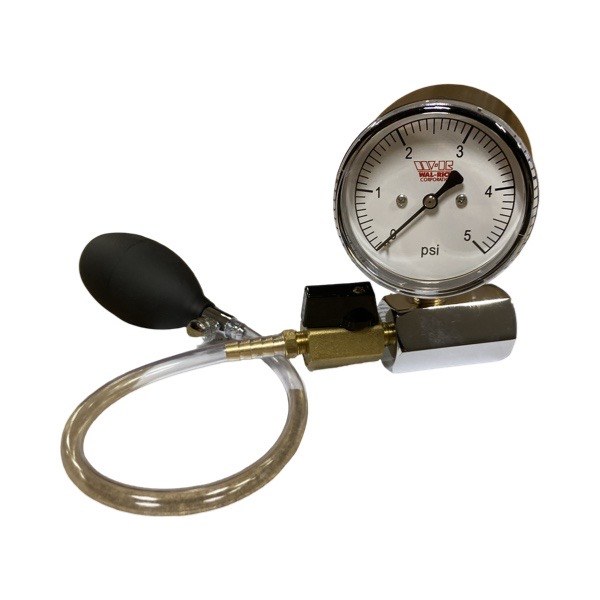 5 PSI Gas Test Assembly With Rubber Bulb GT-5