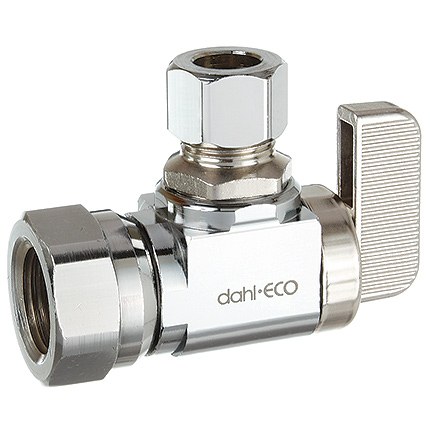 3/8" OD x 3/8" IP Dahl Angle Miniball Valve - Lead-Free MB202LF